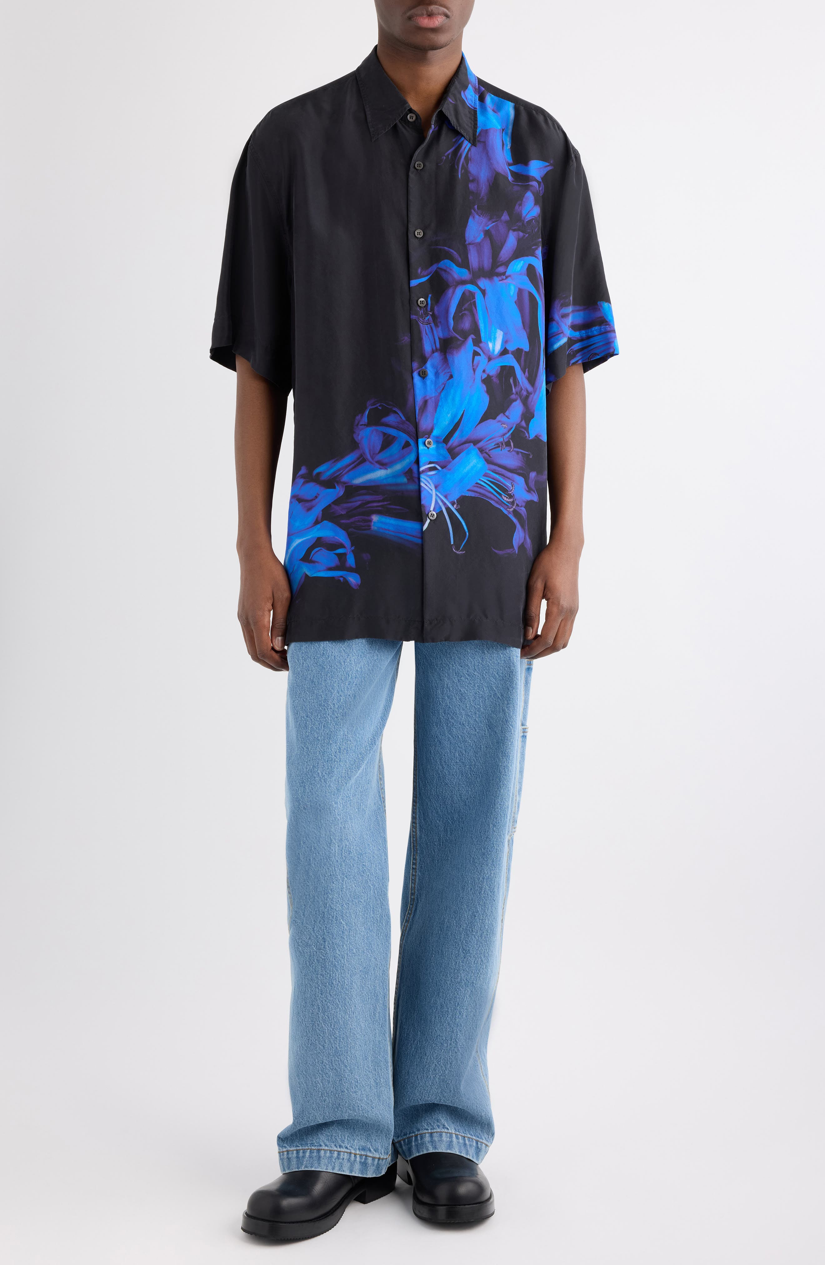 Dries Van Noten Pickerby Carpenter Jeans in Light Blue at Nordstrom - 2