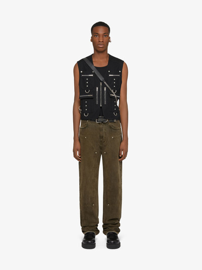 Givenchy MULTIPOCKET WAISTCOAT IN WOOL WITH SUSPENDERS outlook