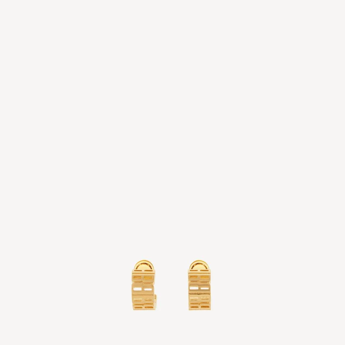 Women's Nano Hoop Earrings in Shiny Gold - 1