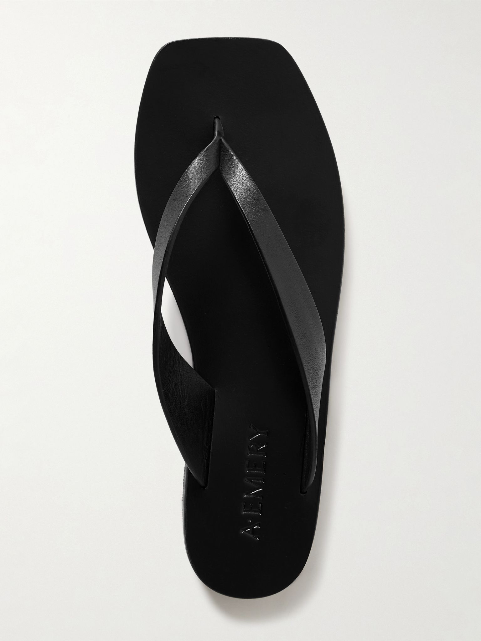 Kinto leather flip flops Black - 5