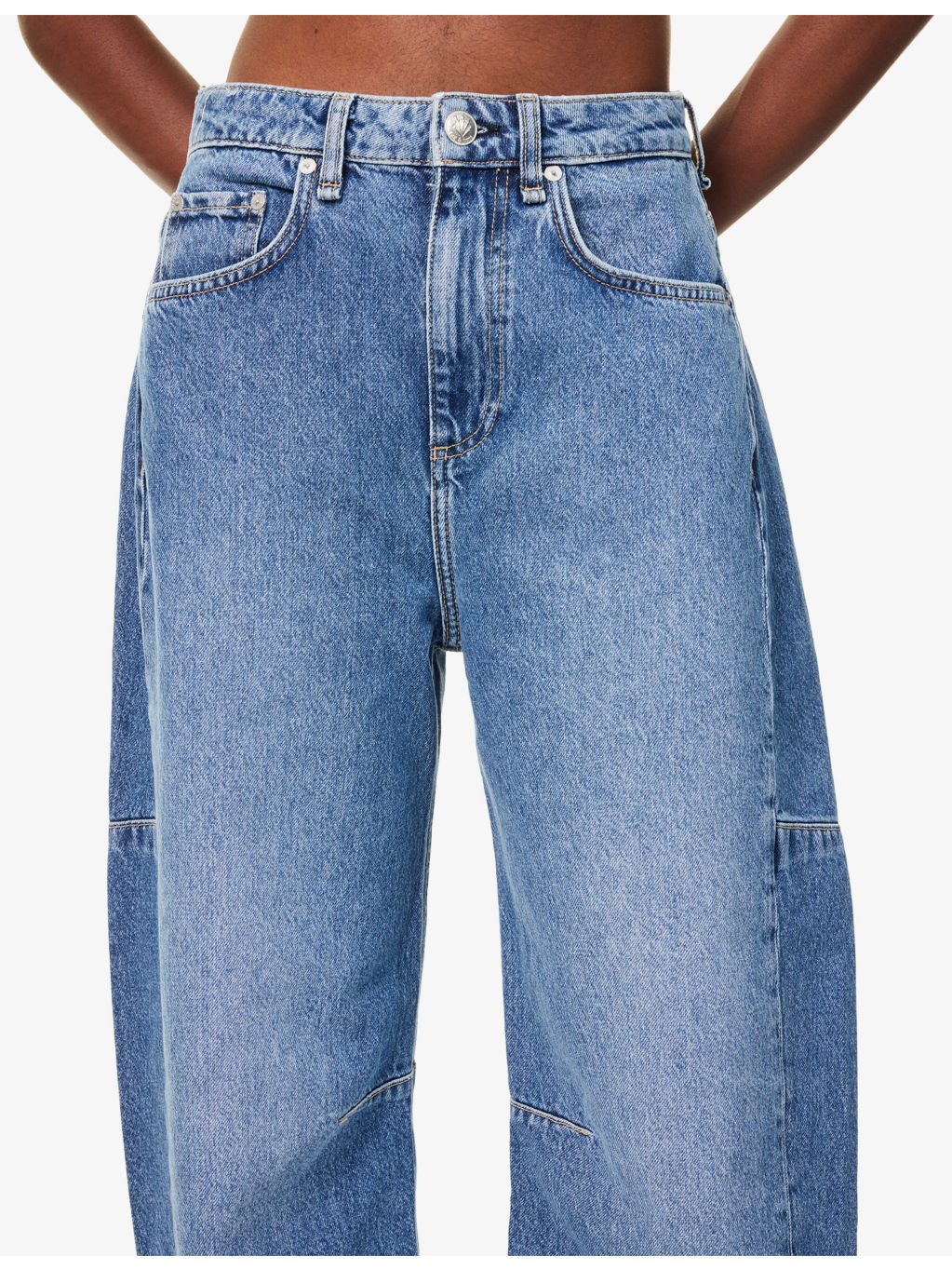 The Charlie Barrel-Leg Denim Jeans - 5