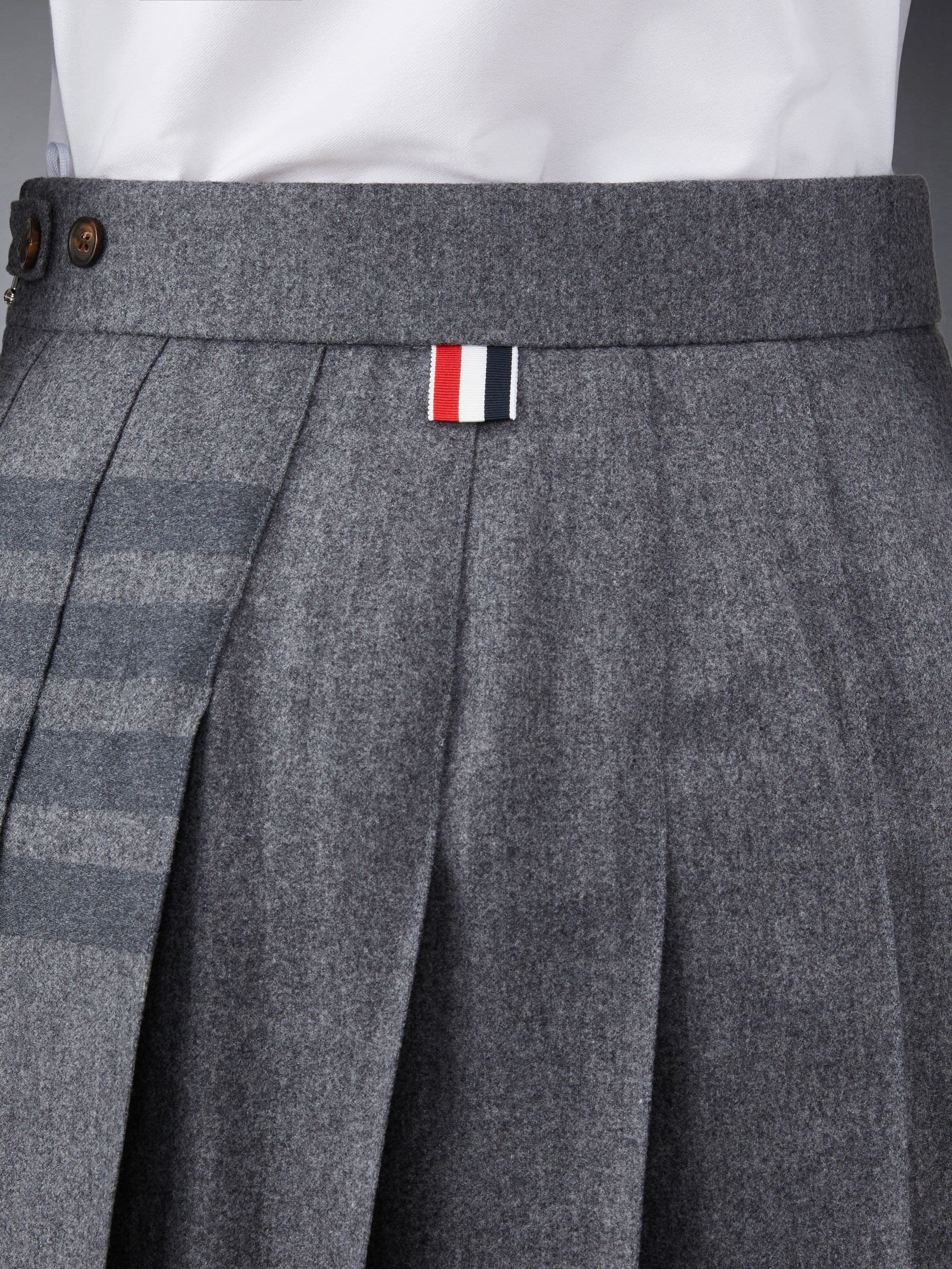 4-Bar stripe pleated skirt - 6