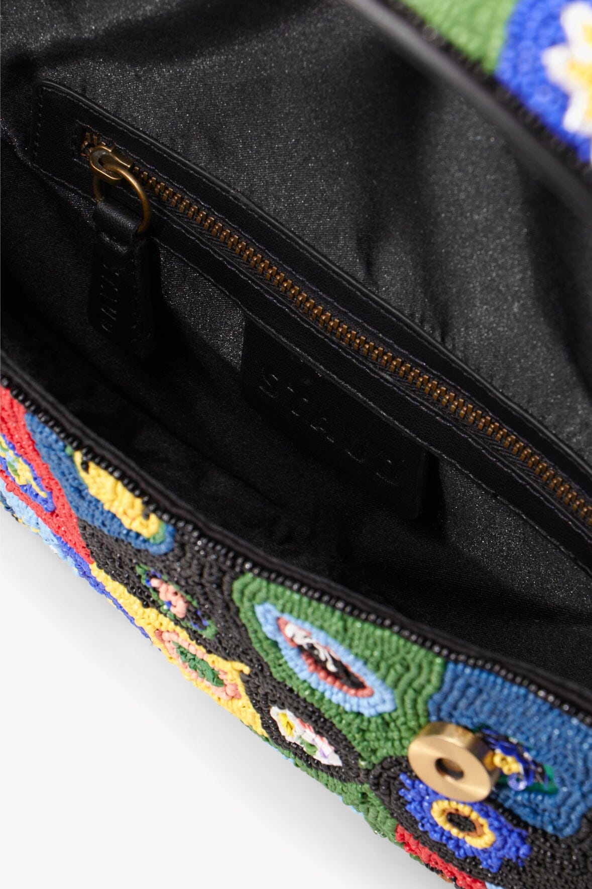 STAUD TOMMY BEADED BAG | BLACK MILLEFIORI - 5