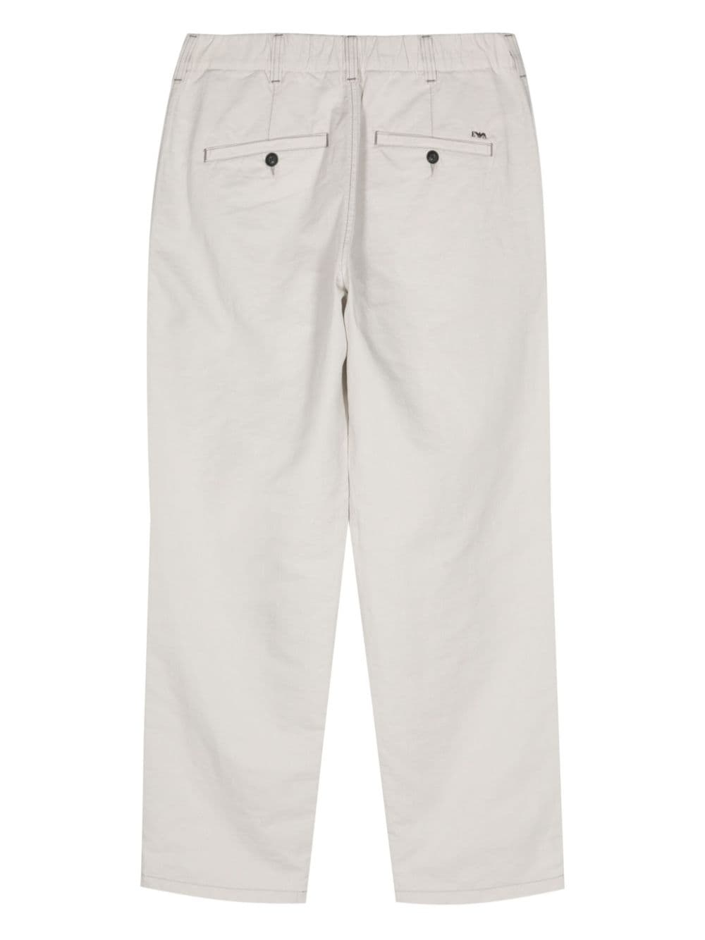 Cotton and linen blend trousers - 2