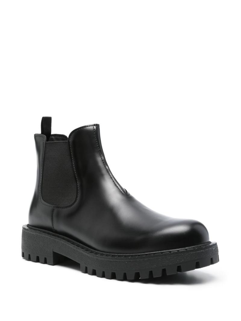 Prada 45mm leather Chelsea boots outlook