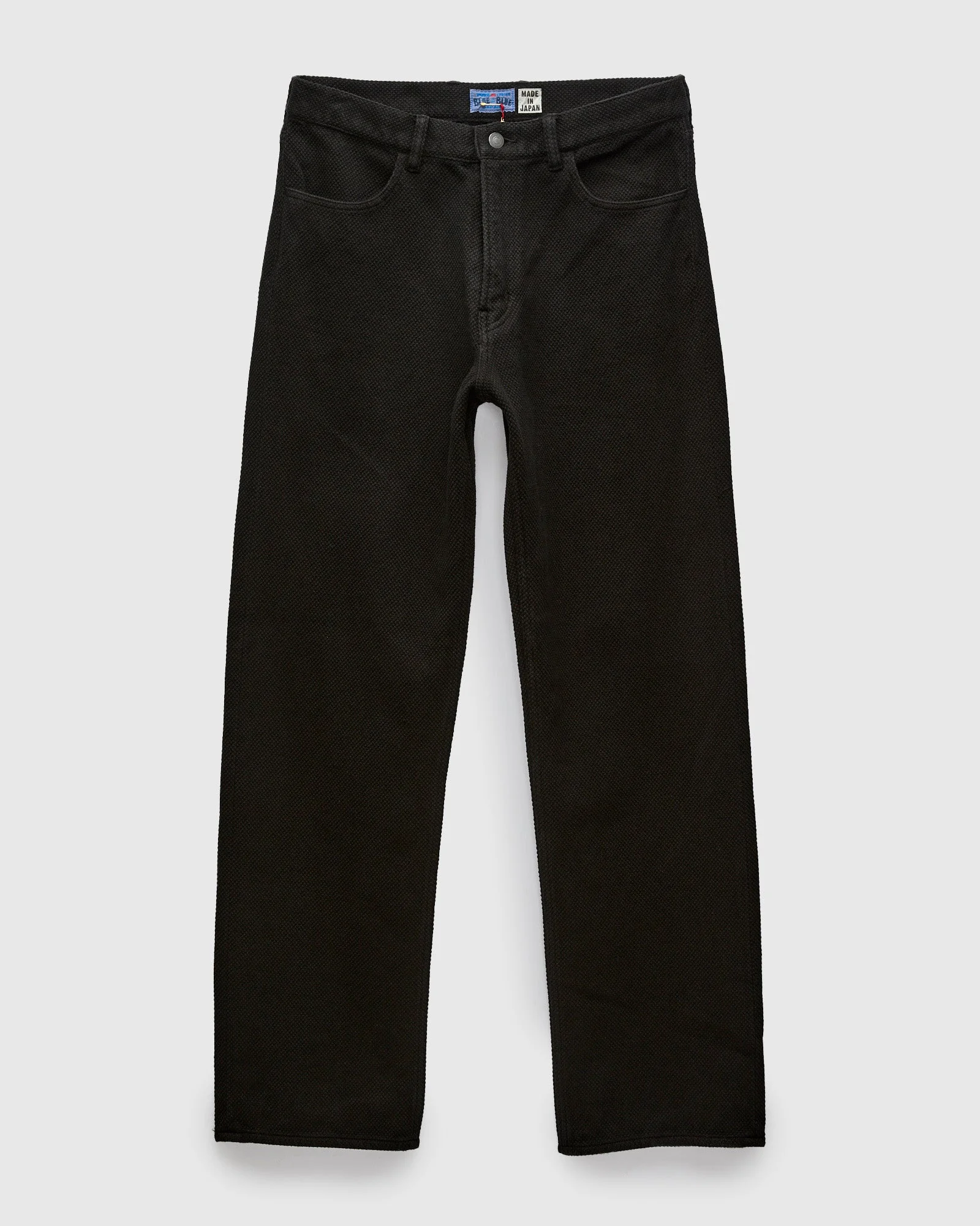 Double Cloth Sashiko Jeans in Black - 1