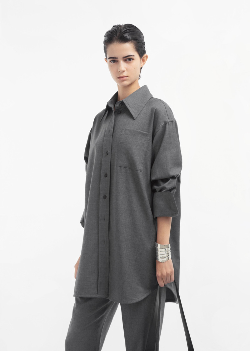 Overshirt in Melange Wool 4
