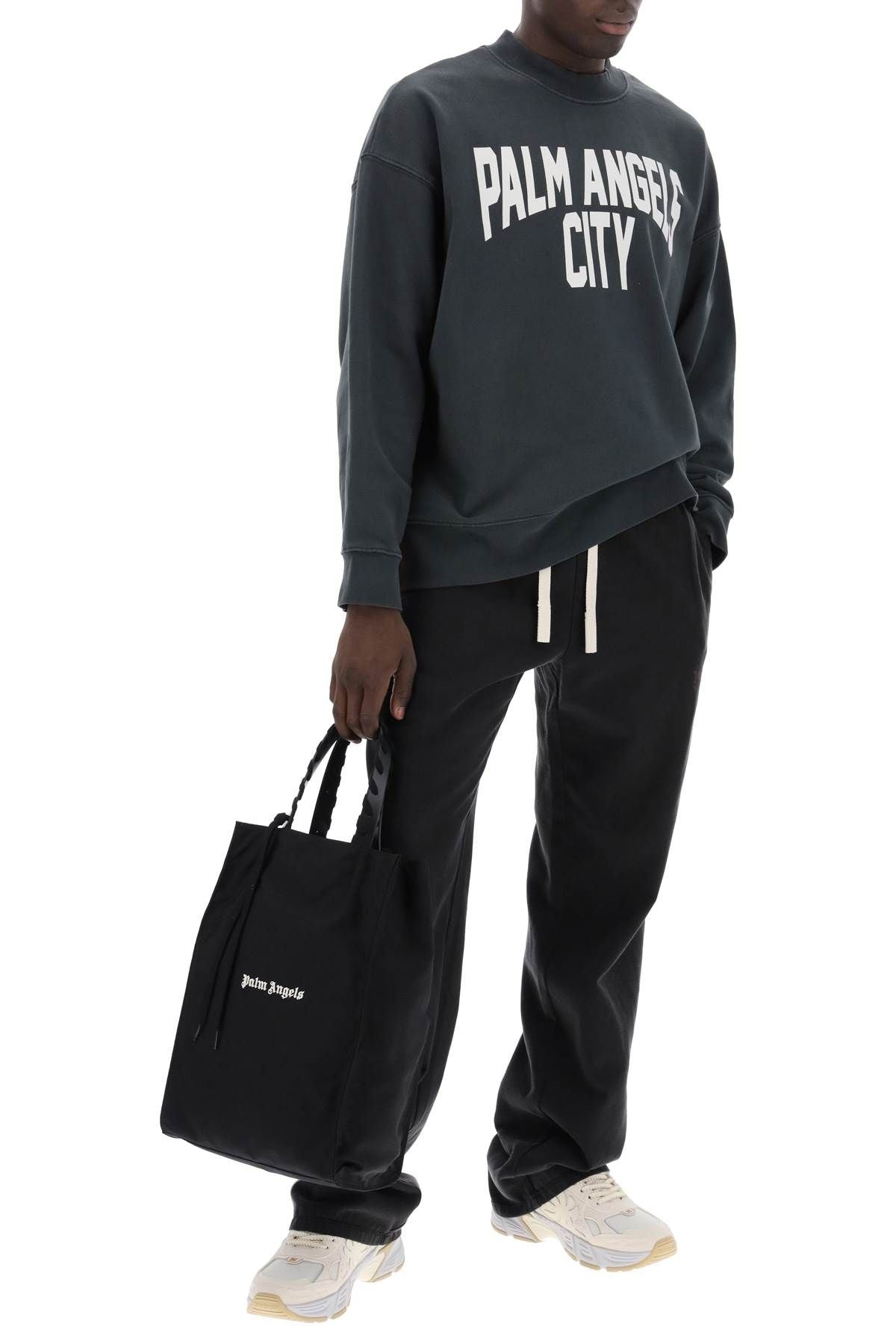 トートバッグ Palm Angels FW23 BAG WITH LOGO (PWNA057_F23FAB0010310) Palm Angels Tote Bags for Women | Shop Now on FARFETCH