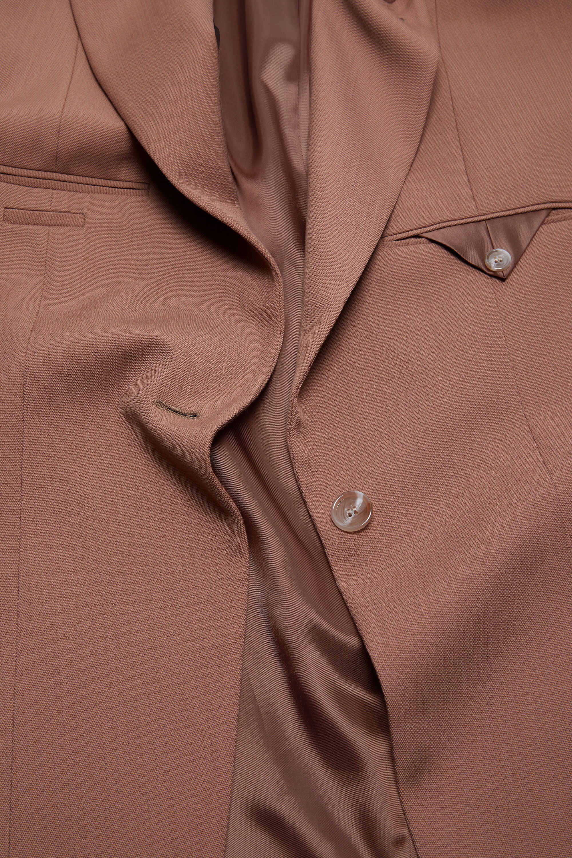Single-breasted jacket - Metallic brown - 7