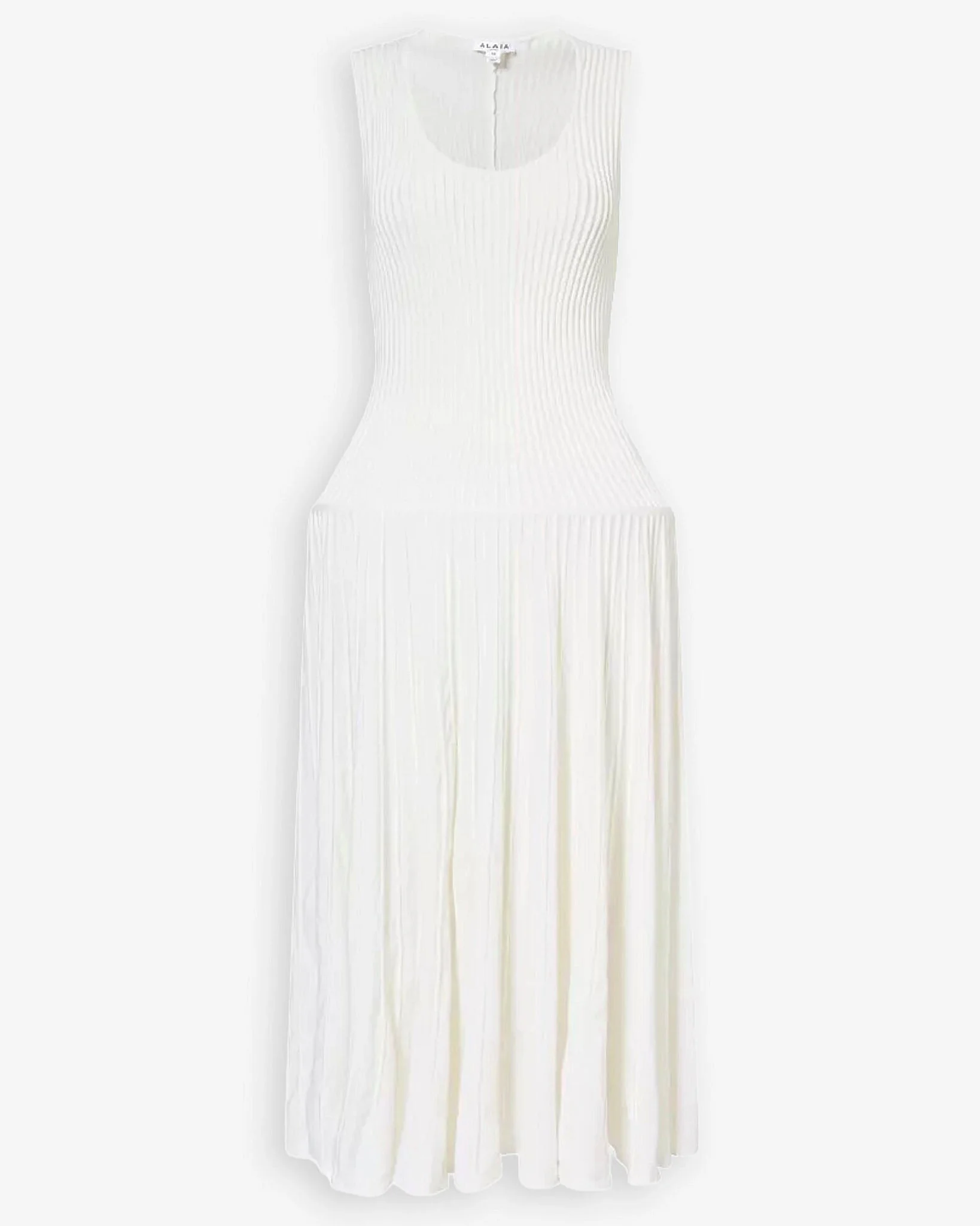 White knit crinoline dress - 1