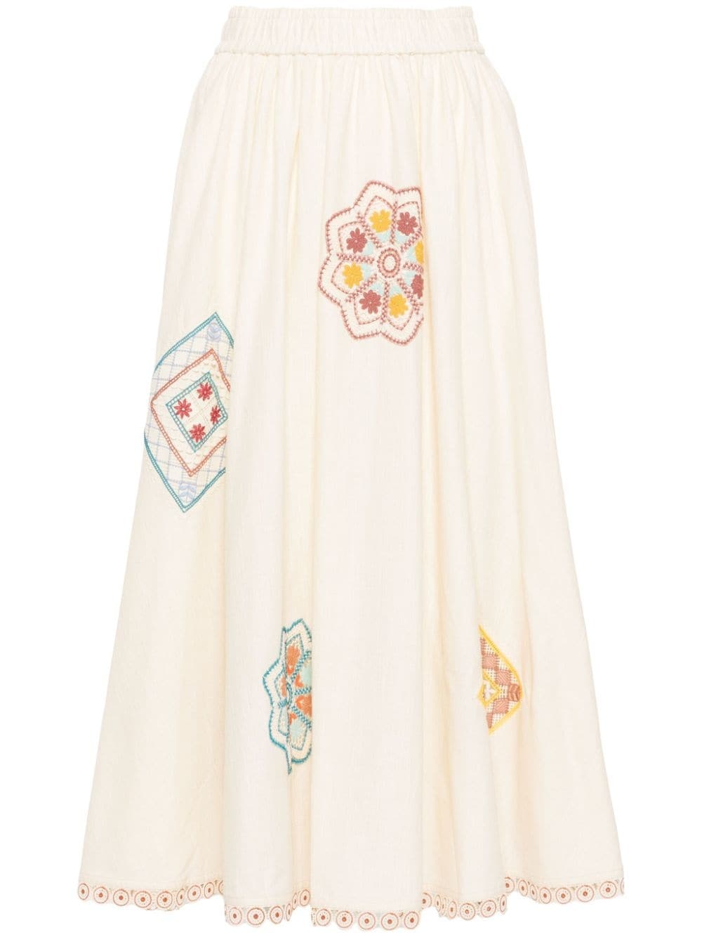 Ottie cotton midi skirt - 1