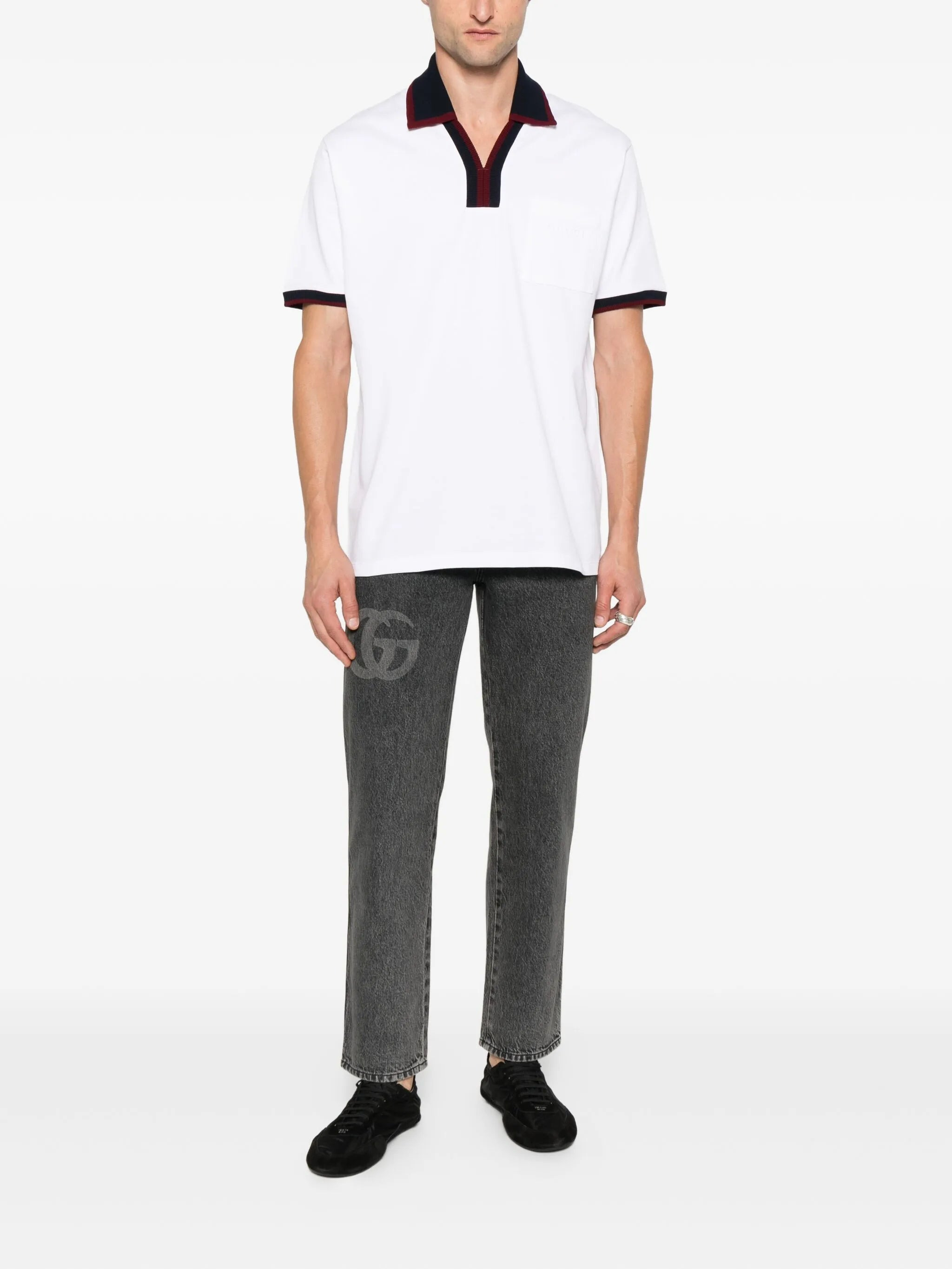 Gucci Polo-collar Cotton T-shirt - 4