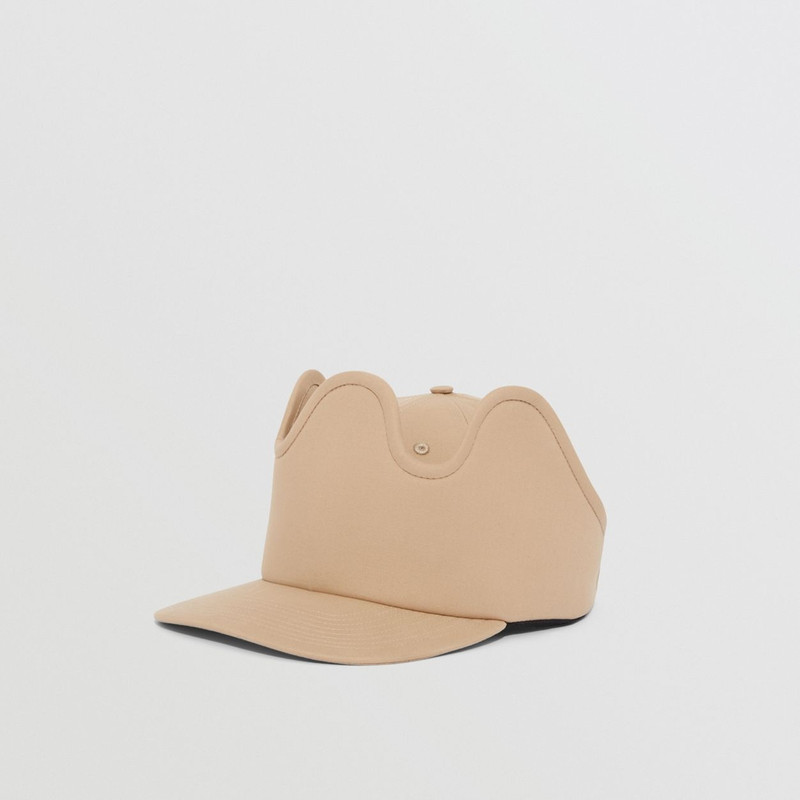 Cut-out Panel Cotton Gabardine Baseball Cap 6