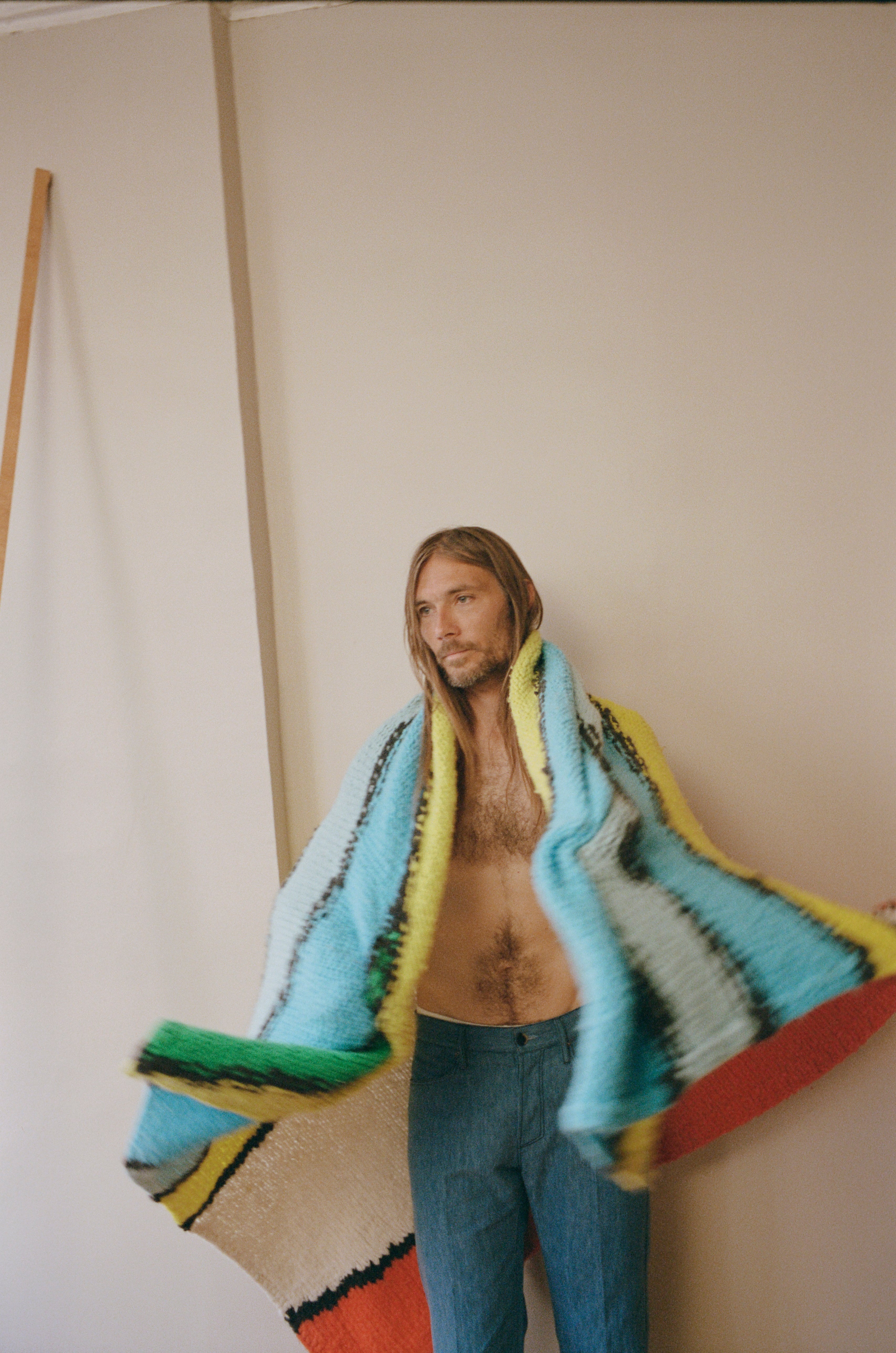 Newbury Knit Blanket in Multi Welfat Cashmere - 2