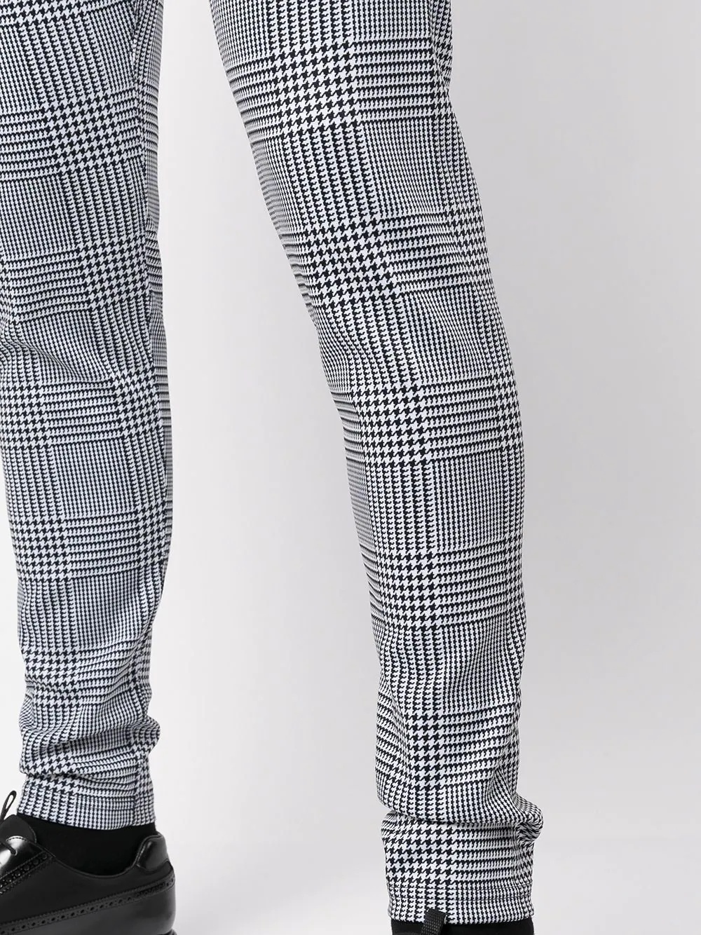 houndstooth-print drop-crotch leggings - 5