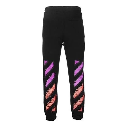 Off-White SS21 Street Style Cotton Logo Bottoms OMCH030R21FLE0011032 - 1