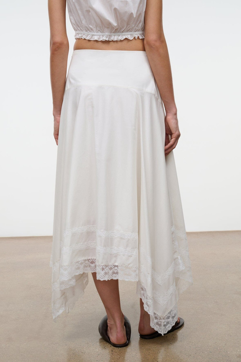 STAUD AINSLEY SKIRT IVORY 6