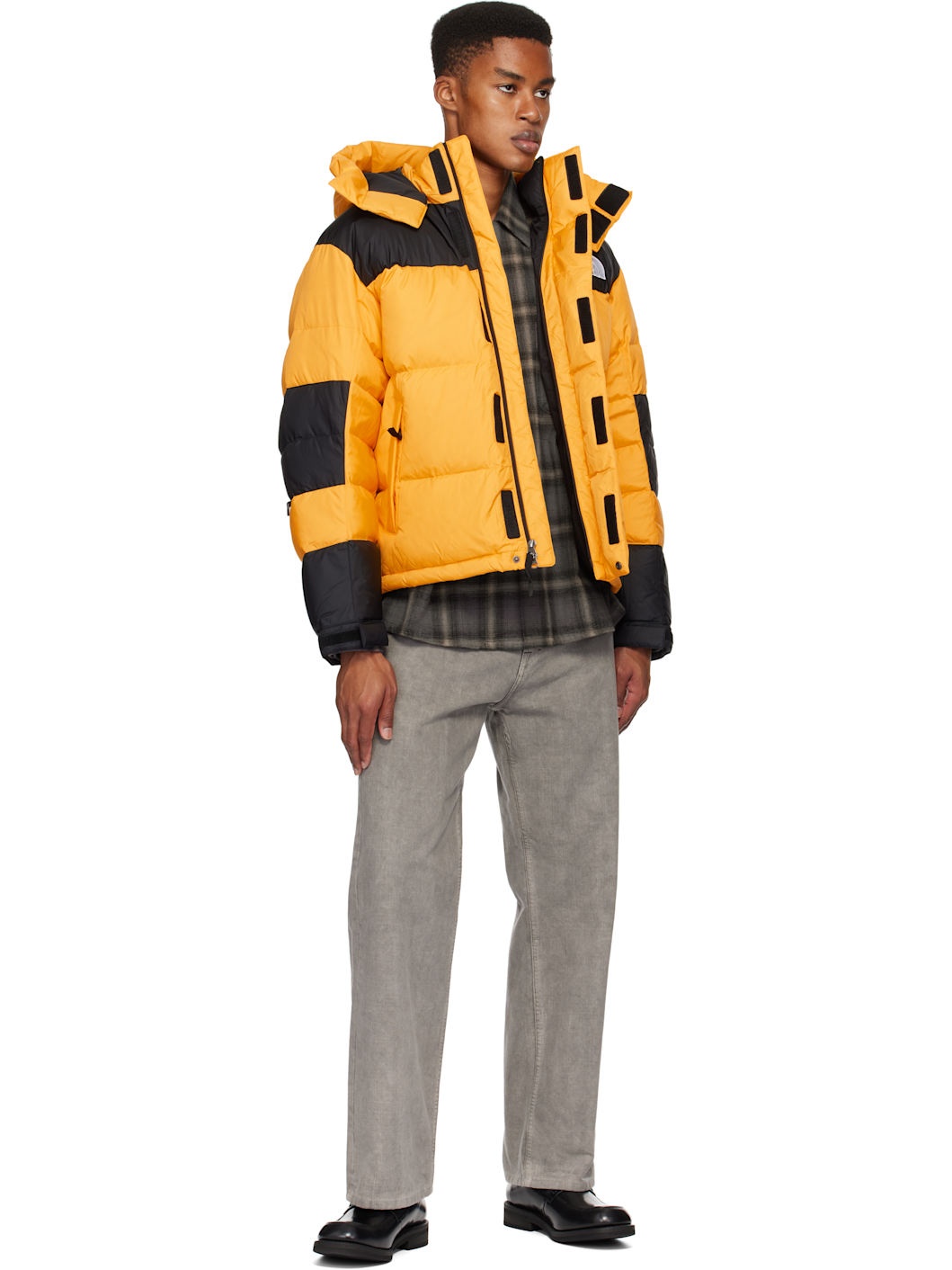 The North Face Yellow Black HMLYN Baltoro Down Jacket ssense