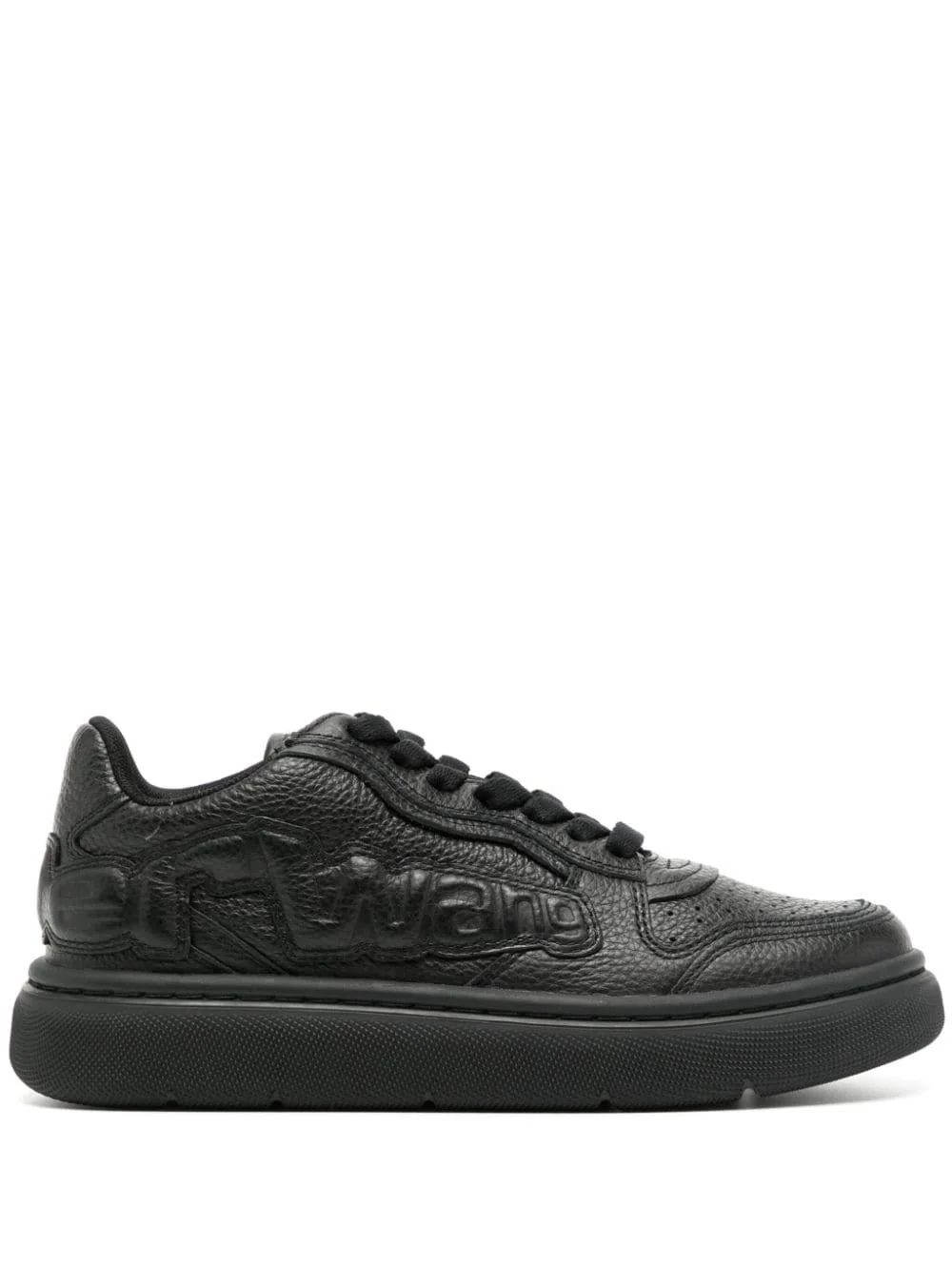 Puff logo-embossed sneakers - 1