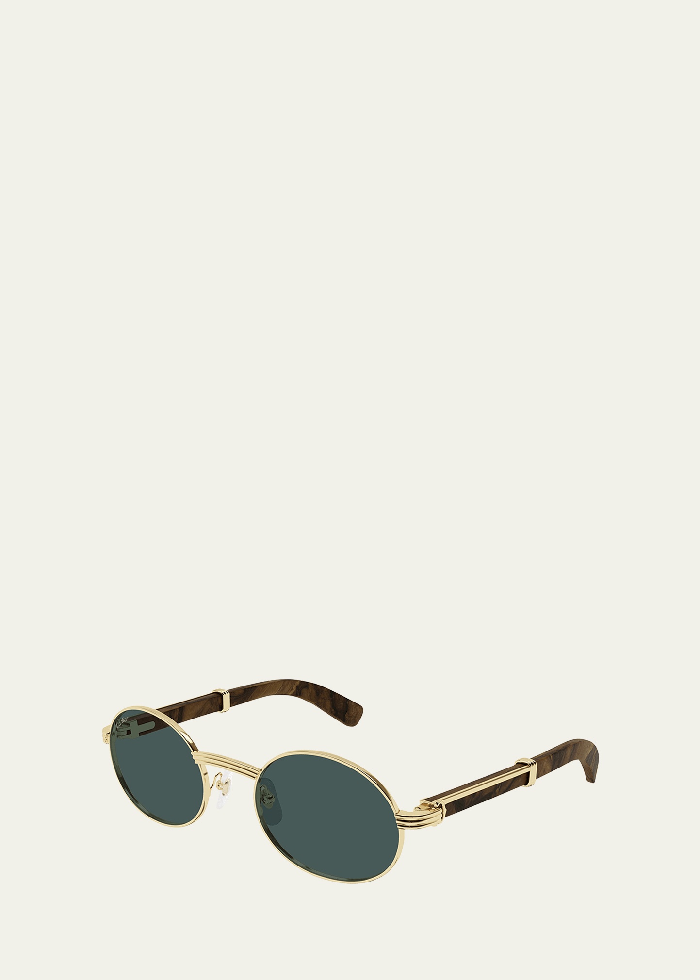 Men's Metal Round Sunglasses - 3