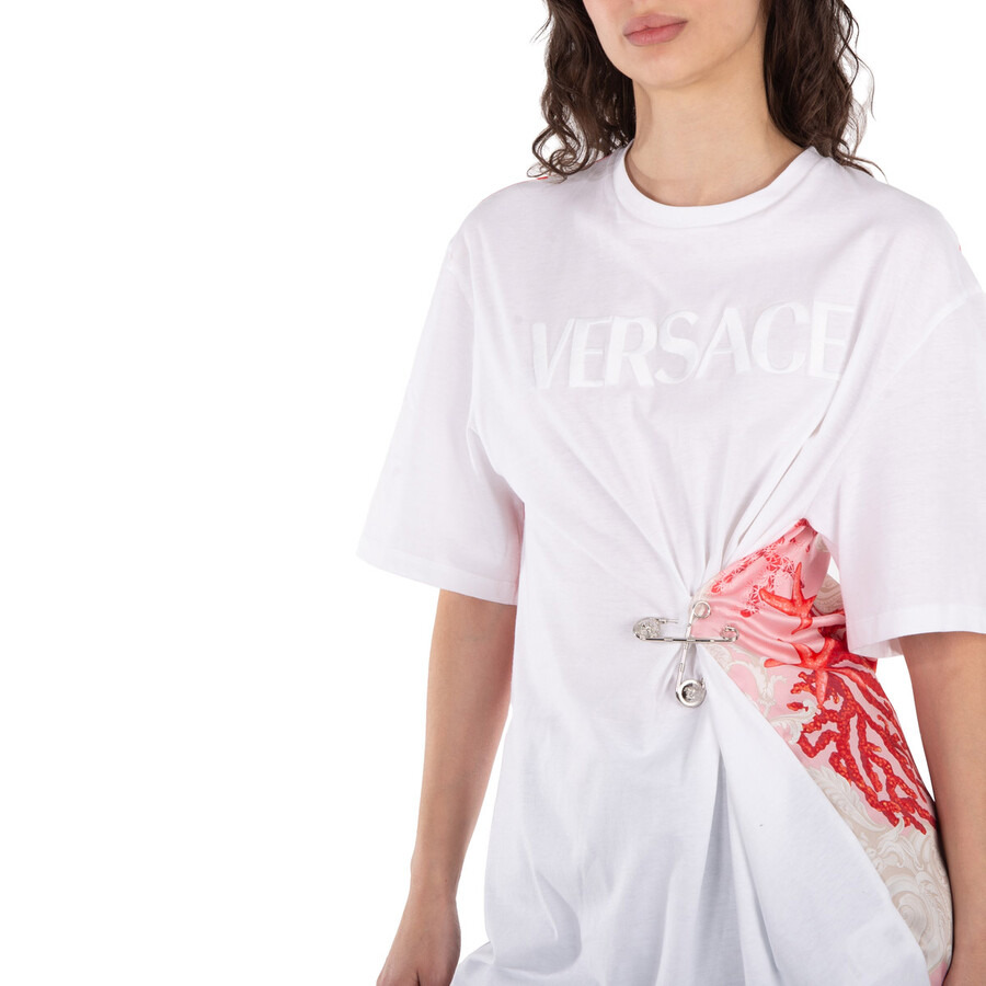 Versace Safety Pin Barocco Sea Printed T-Shirt - 4
