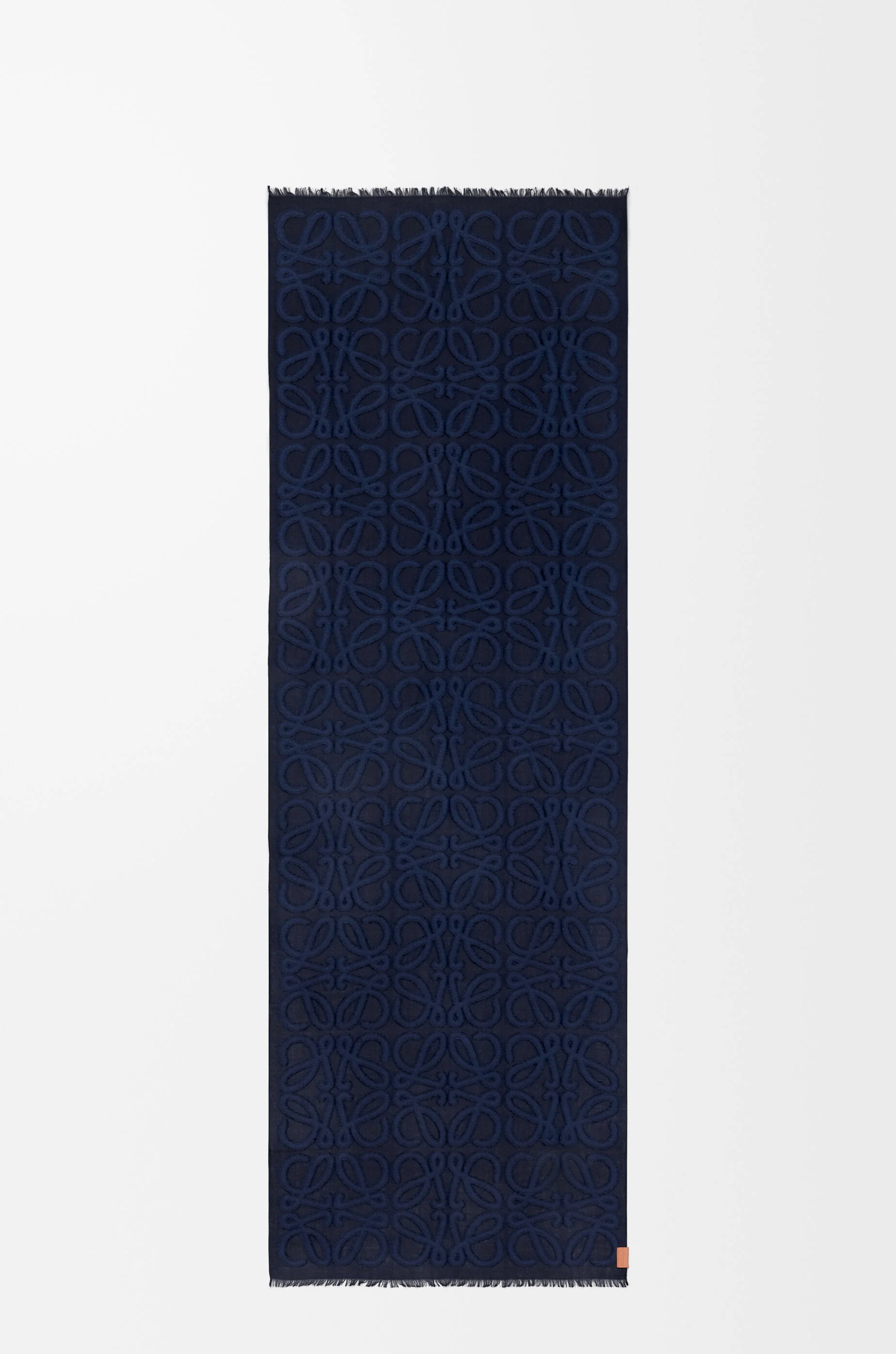 Scarf in wool, cotton and silk blend - 1