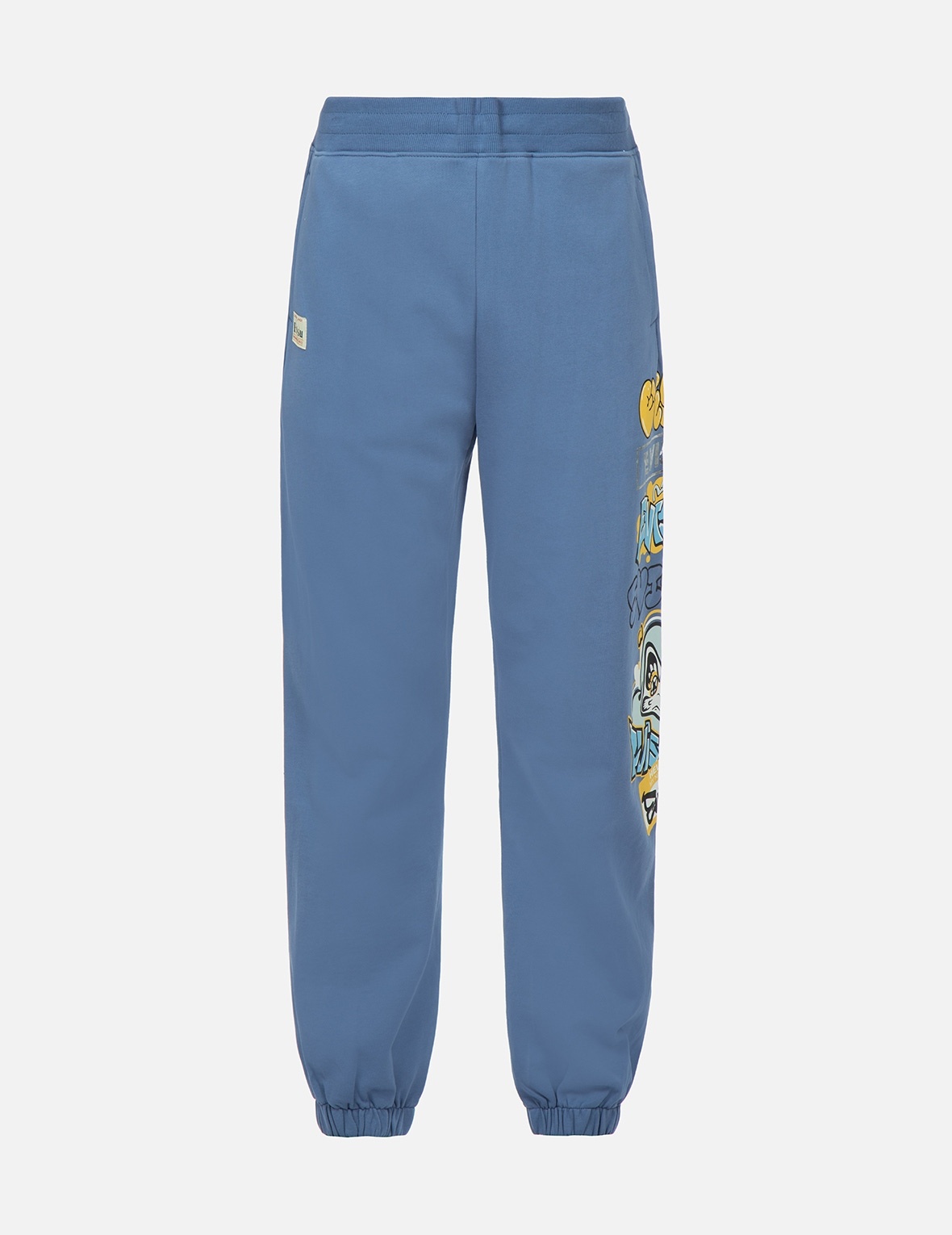 GRAFFITI DARUMA AND LOGO PRINT SWEATPANTS - 1