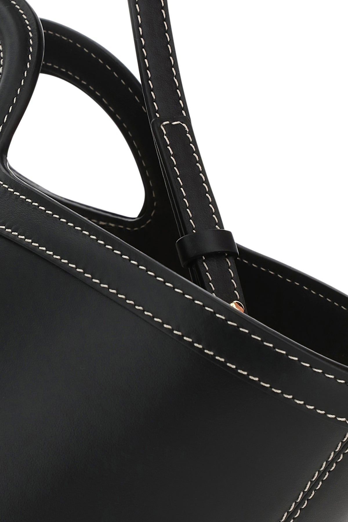Black leather small Tropicalia handbag - 4