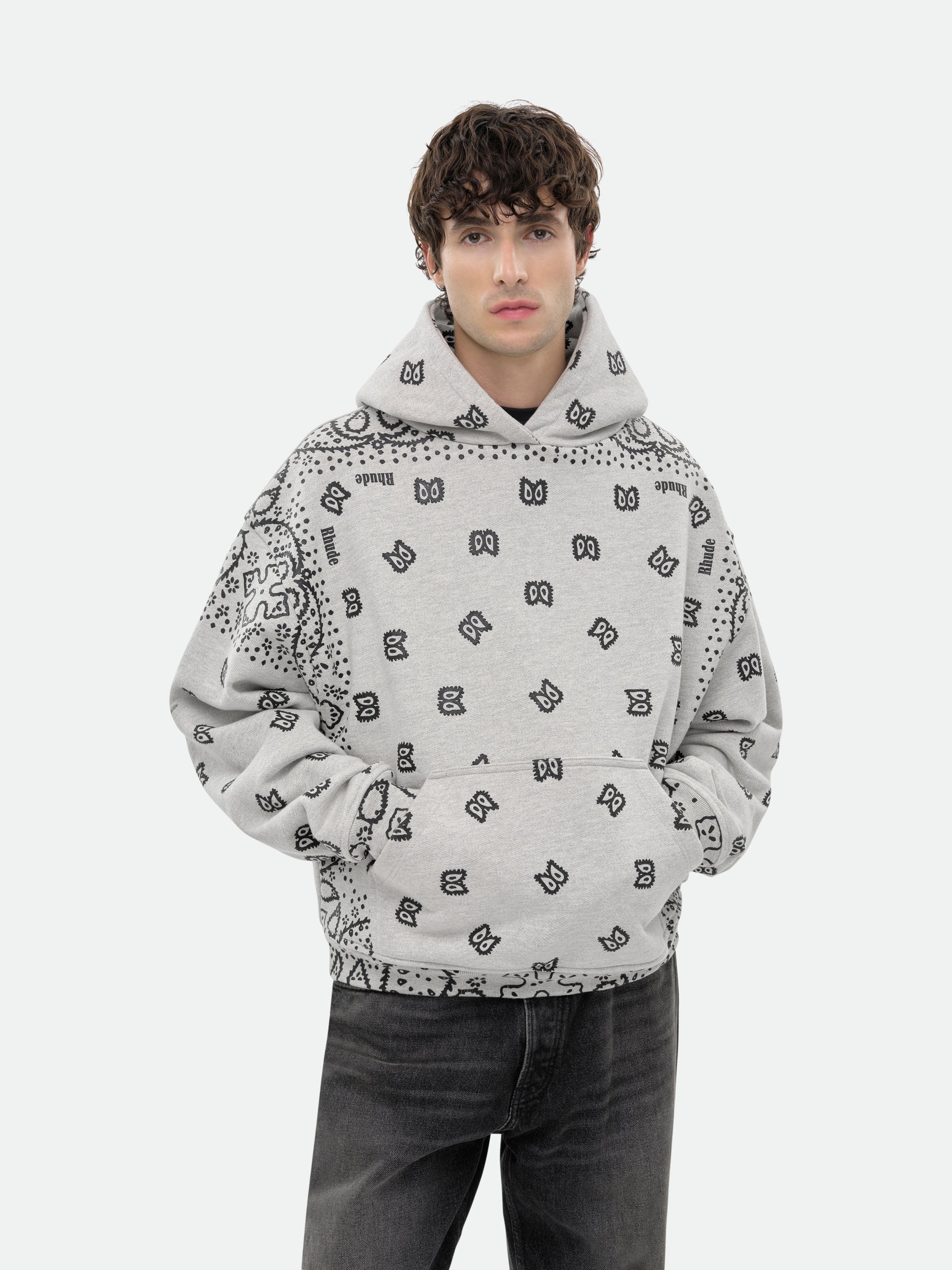 BANDANA PRINT HOODIE - 6