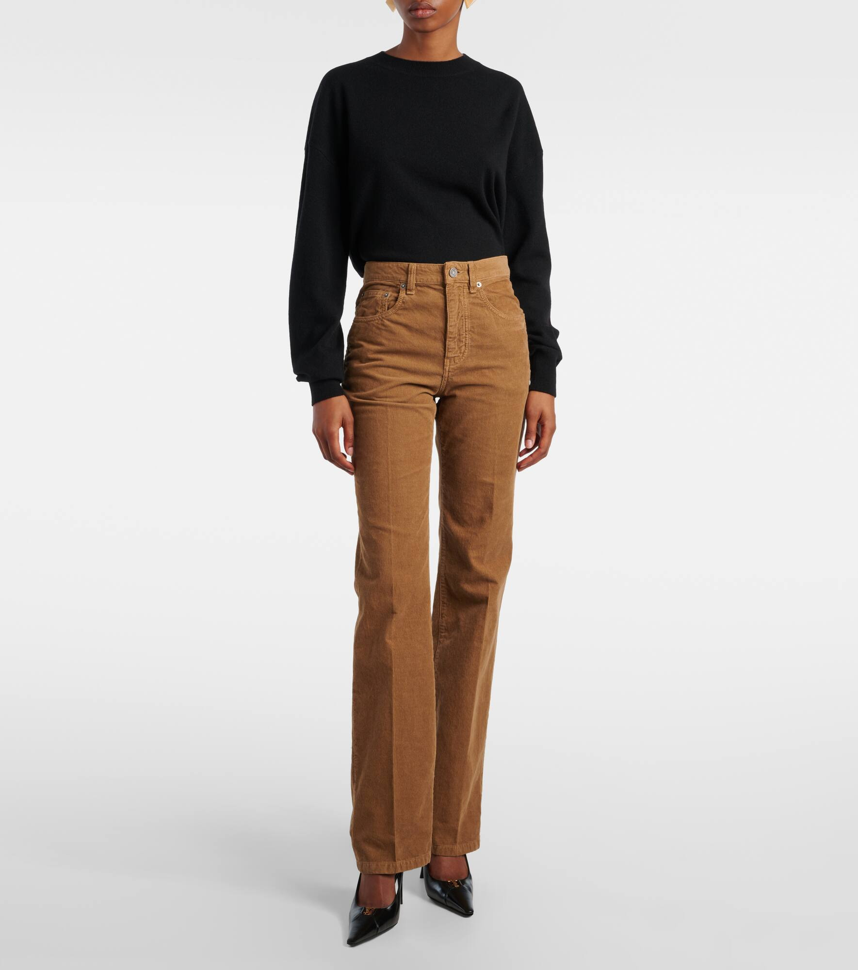Clyde cotton corduroy wide-leg pants - 7