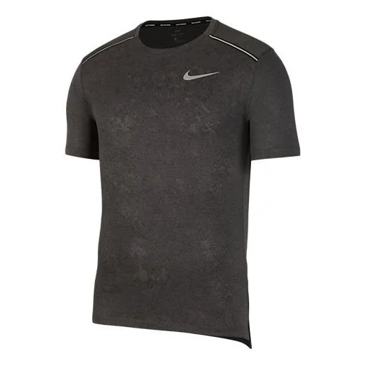 Men's Nike Running Training Short Sleeve Black T-Shirt CN8463-010 - 1