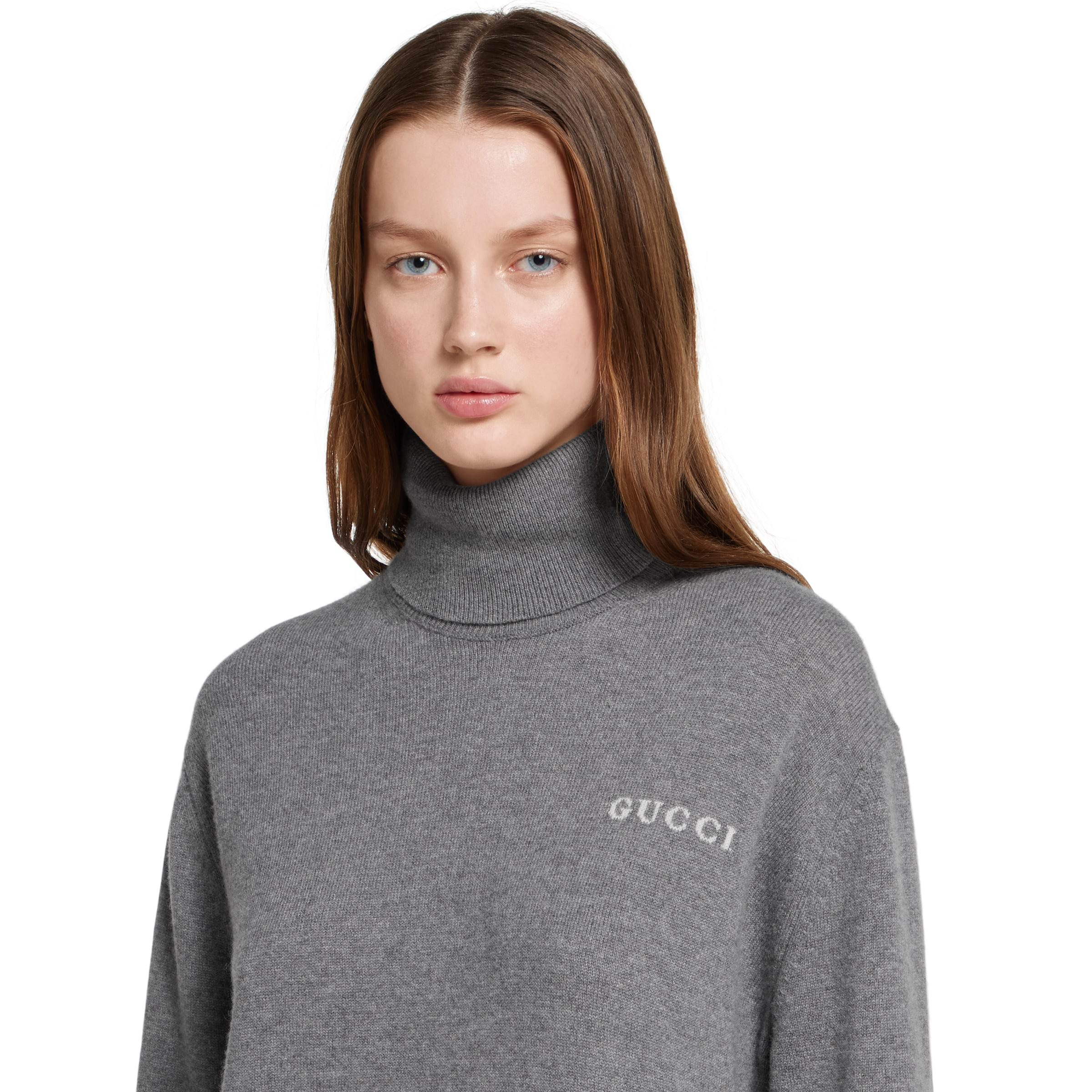 Cashmere turtleneck with intarsia - 5