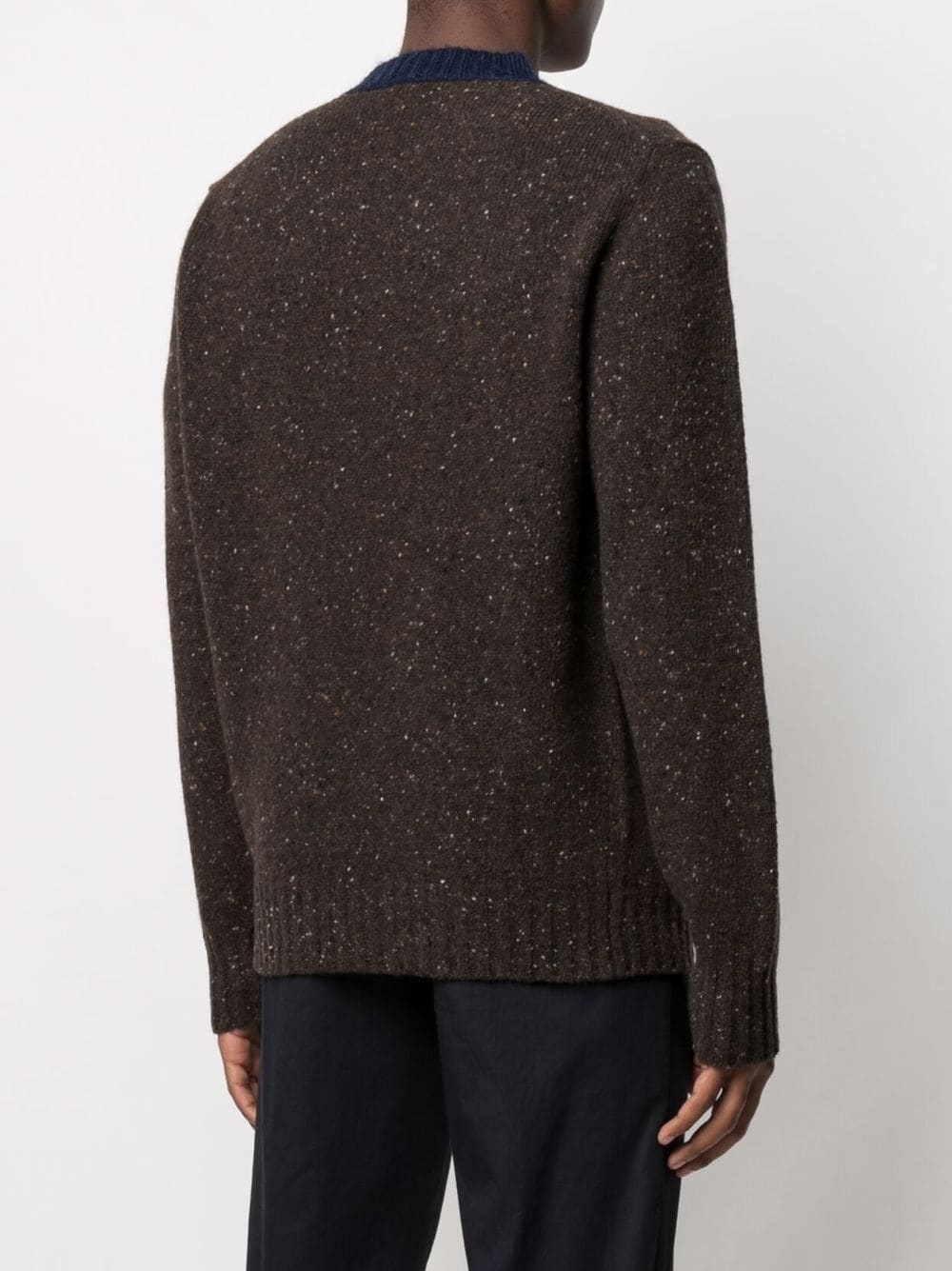 contrast-trim wool jumper - 4