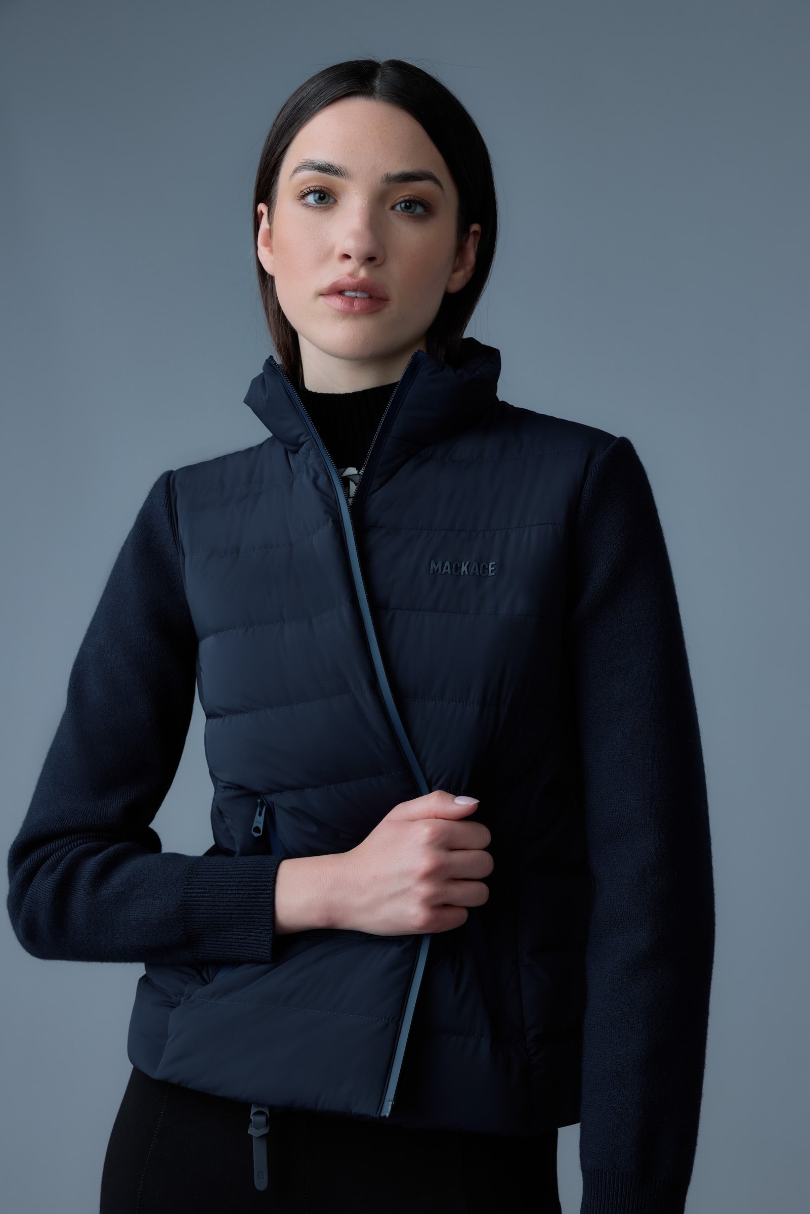 OCEANE-CITY Light down mixed-media jacket - 5
