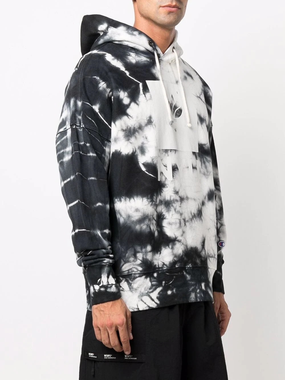 tie dye print hoodie - 3