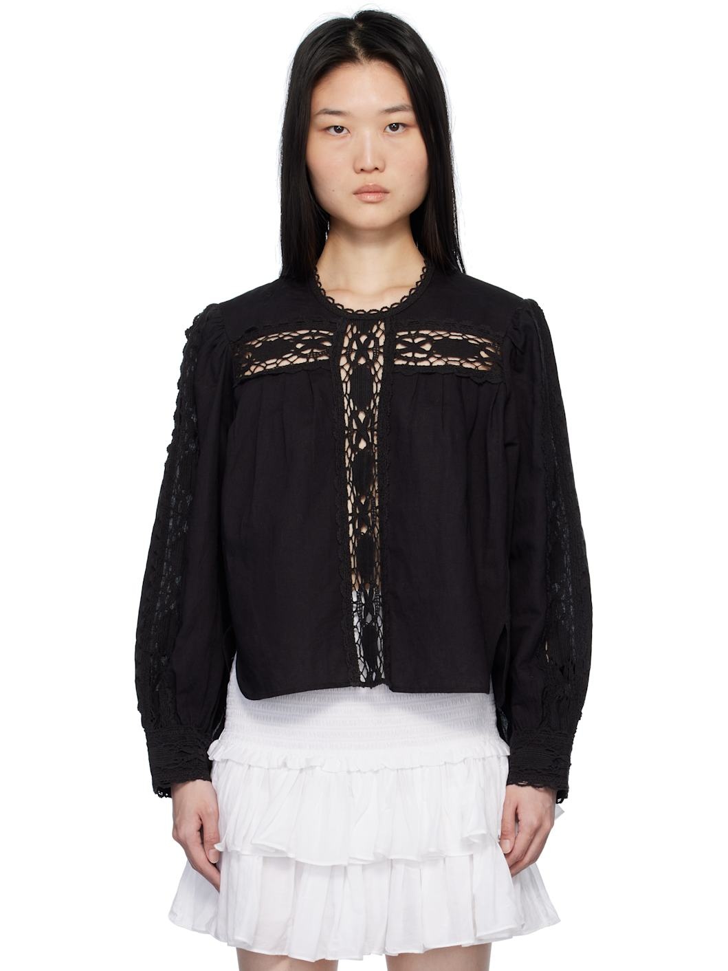 Black Valmira Blouse - 1