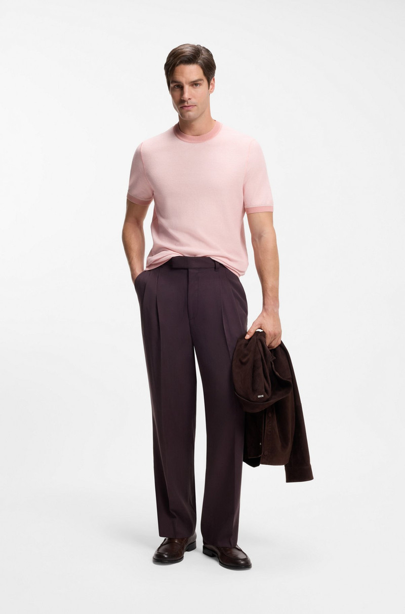 BOSS HORIZONTAL-STRIPE SWEATER IN A COTTON BLEND outlook