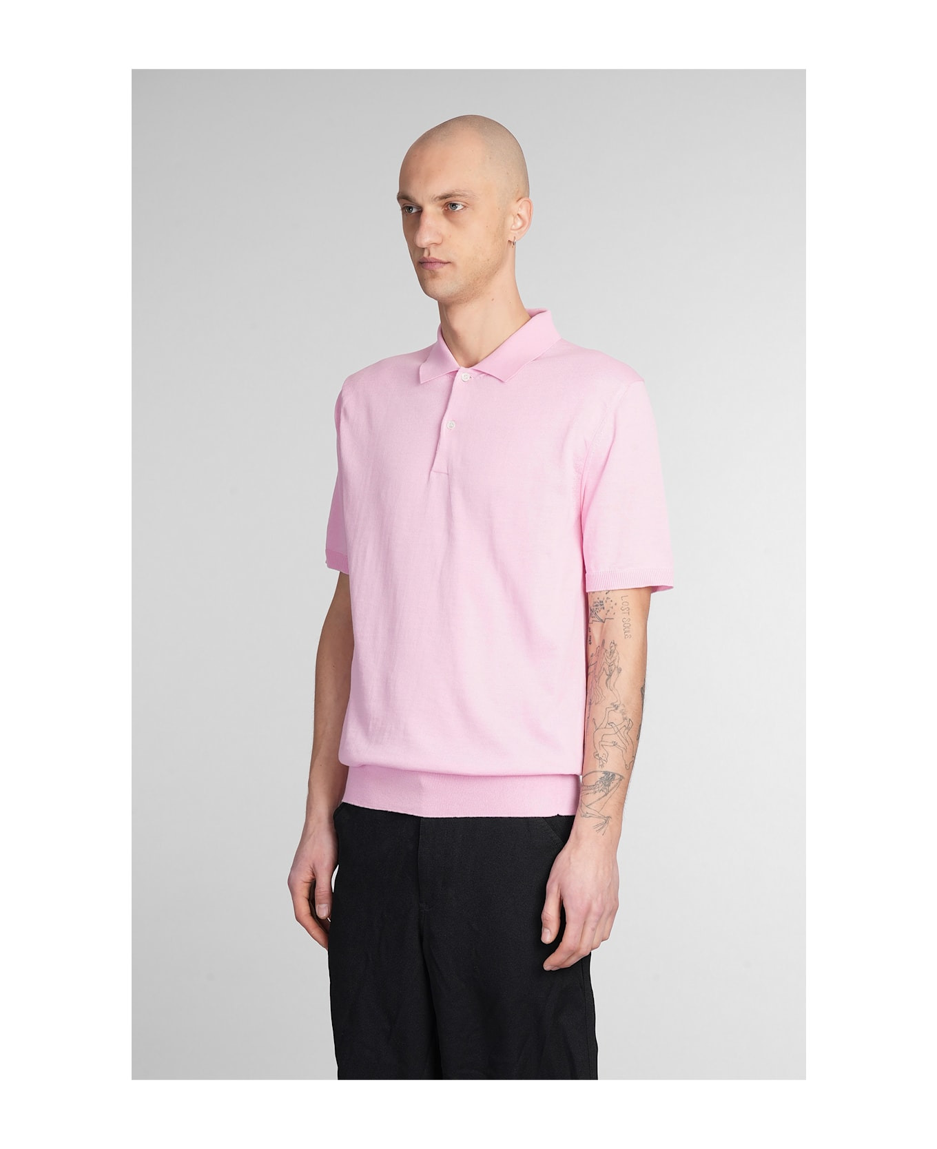 Polo In Rose-pink Polyester - 4