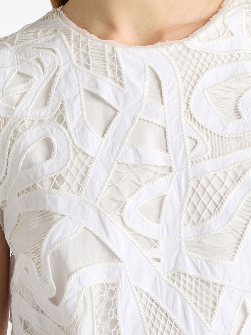 lace midi dress - 4