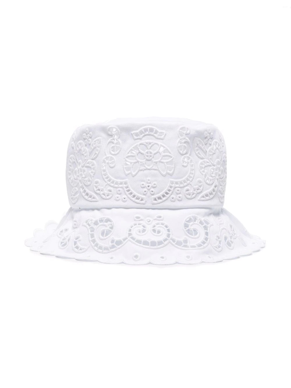 broderie-anglaise bucket hat - 4