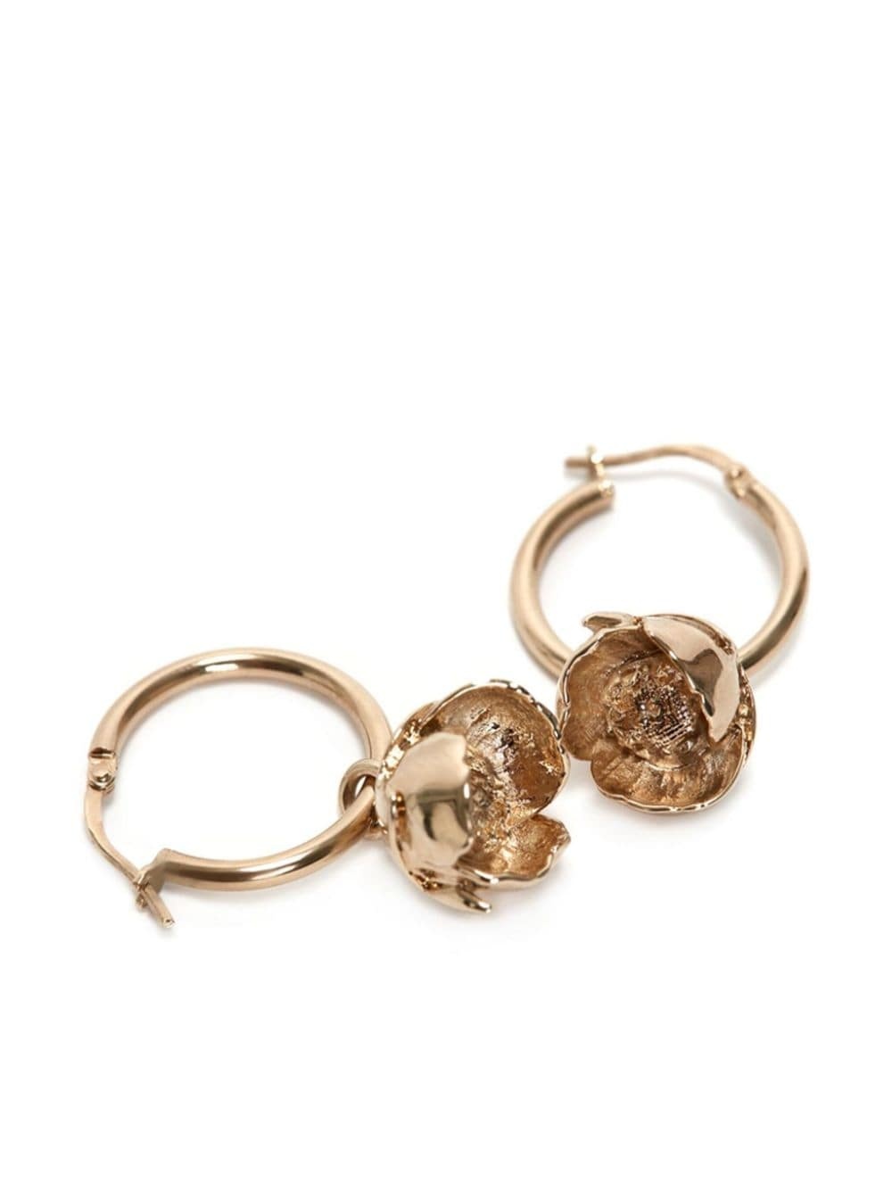 Camellia hoop earrings - 3