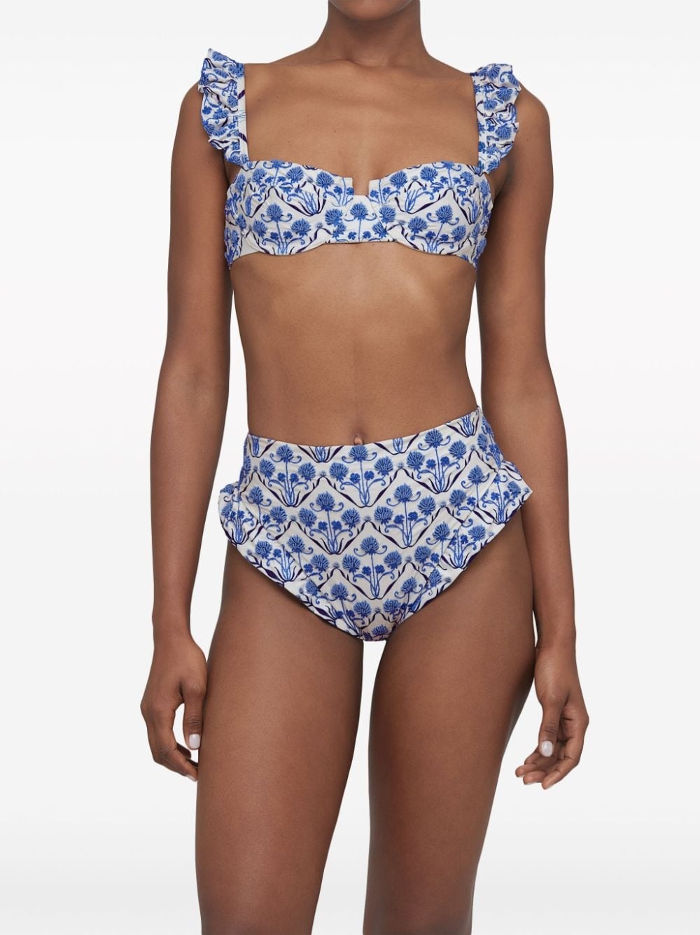 Jengibre Ventura floral-embroidered bikini bottom - 5