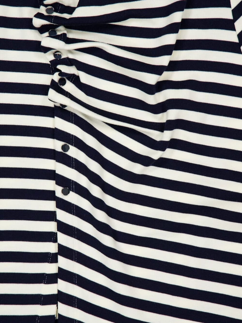 striped gathered midi dress - 3