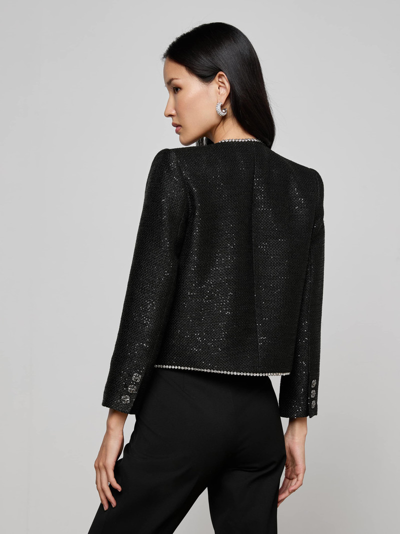 Zell Sequined Tweed Jacket 5