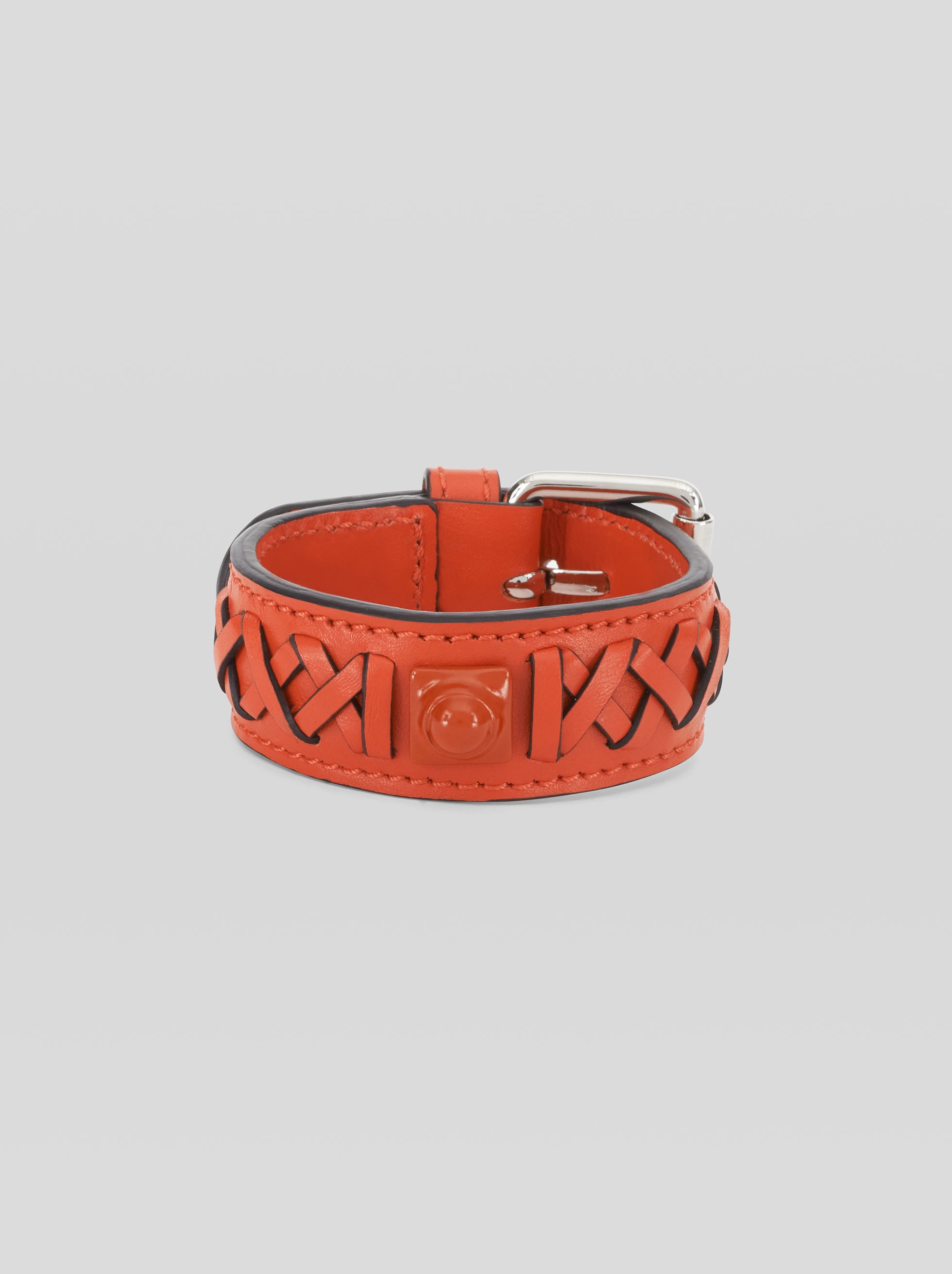 LEATHER BRACELET WITH STUD - 1