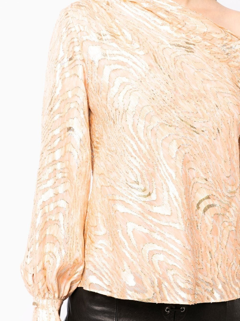 Alice Moire abstract-print blouse 5