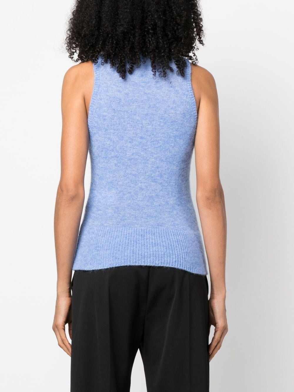 mock-neck knitted top - 4