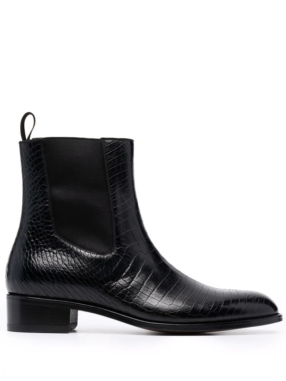 Herbert alligator-effect ankle boots - 1