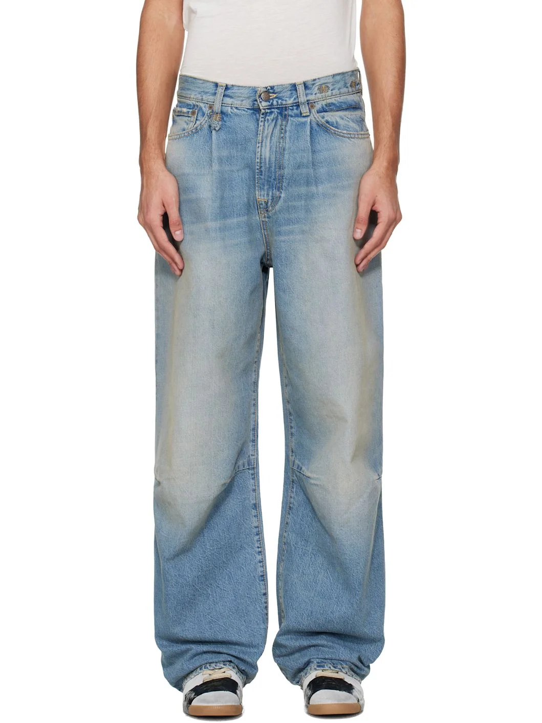 Blue Wayne Articulated Knee Jeans - 1
