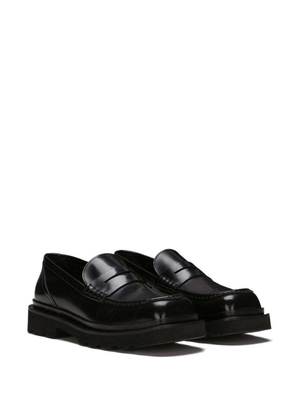 penny-slot leather loafers - 2